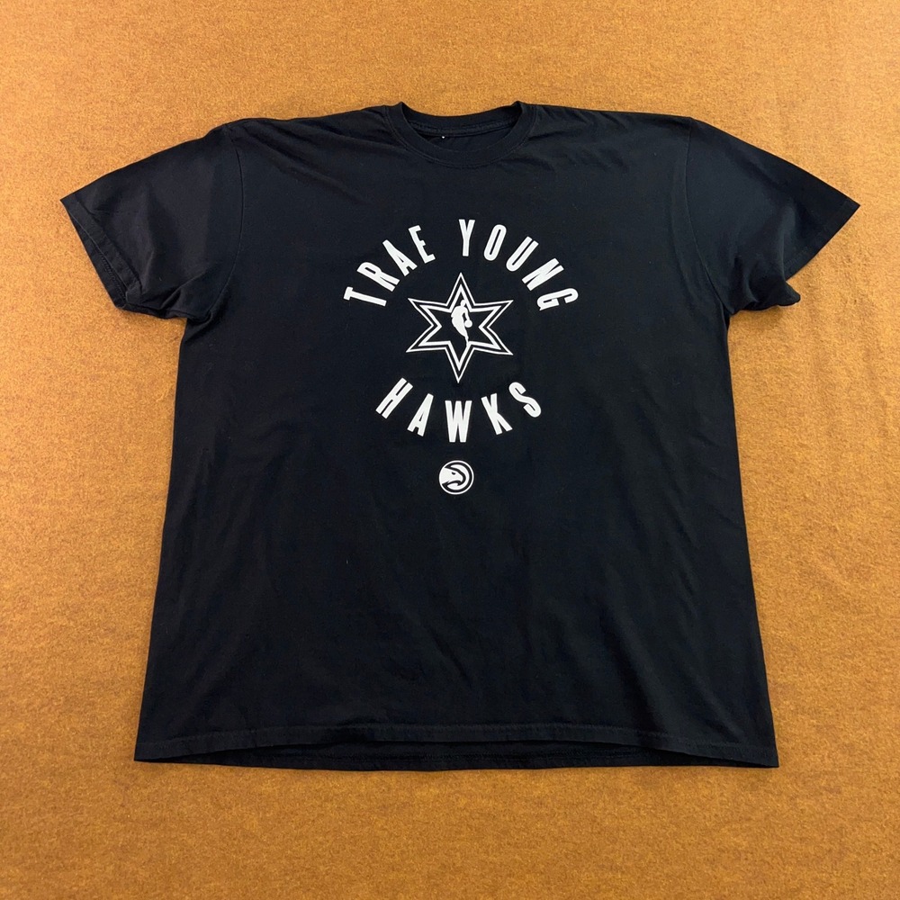 Item of the Game Mens XXL Black Trae Young Hawks All-Star 2020 Graphic T-Shirt